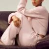 Kaşmir High-Waist Northstar Düz Paça Pantolon - Buzlu Pembe