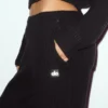 Kaşmir High-Waist Northstar Düz Paça Pantolon - Siyah