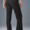 Kaşmir High-Waist Yumuşak Waffle Pantolon - Koyu Melanj Gri