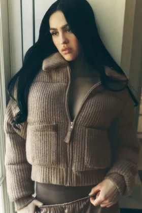 Kaşmir Northstar Kazaklı Puffer Ceket - Alpine Kakao Heather