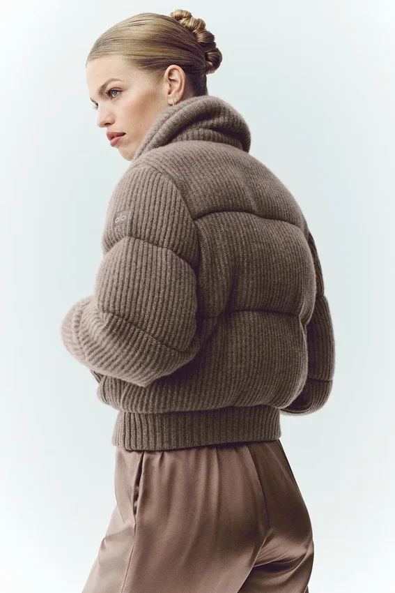 Kaşmir Northstar Kazaklı Puffer Ceket - Alpine Kakao Heather