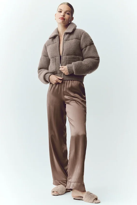Kaşmir Northstar Kazaklı Puffer Ceket - Alpine Kakao Heather