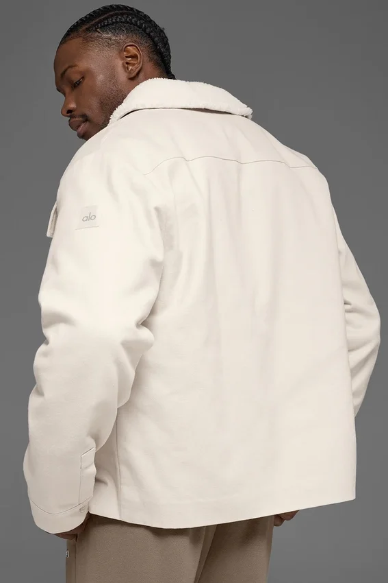 Kanvas Utility Shacket - Kemik Rengi