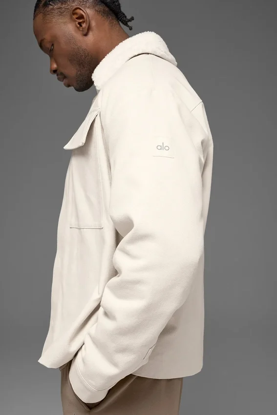 Kanvas Utility Shacket - Kemik Rengi