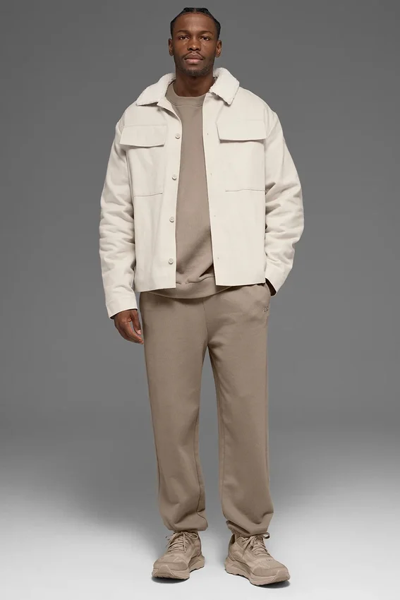 Kanvas Utility Shacket - Kemik Rengi
