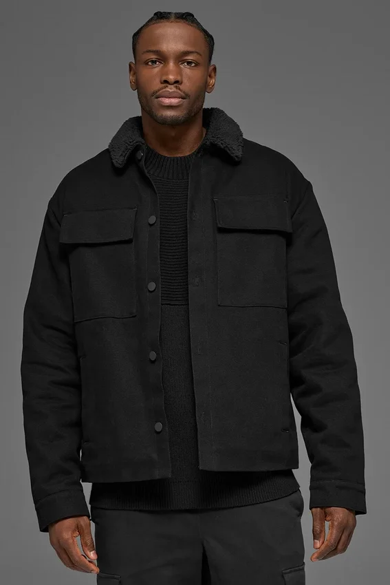 Kanvas Utility Shacket - Siyah
