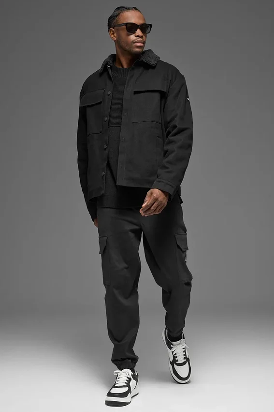 Kanvas Utility Shacket - Siyah