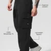 Kargo Ripstop Pantolon - Siyah