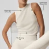 Kazak Knit Unwind Kolsuz Üst - Fildişi