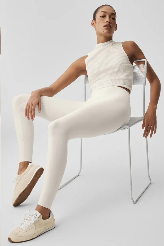 Kazak Knit Unwind Kolsuz Üst - Fildişi