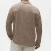 Keten Jersey Coastal Uzun Kollu Kazak - Gravel