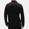 Keten Jersey Coastal Uzun Kollu Kazak - Siyah