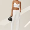 Keten Karışımlı Riviera Sütyen - Beyaz