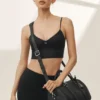 Keten Karışımlı Riviera Sütyen - Siyah