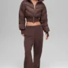 Kısa Atmosphere Puffer - Brownstone