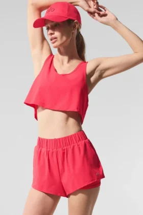 Kısa Sport Star Atlet – Şeker Kırmızısı