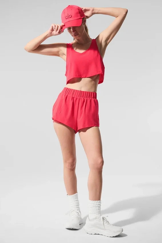 Kısa Sport Star Atlet - Şeker Kırmızısı