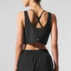 Kısa Sport Star Tank - Siyah