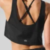 Kısa Sport Star Tank - Siyah