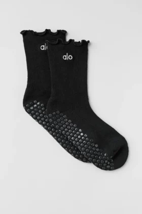 Lettuce Edge Grip Çorap - Siyah