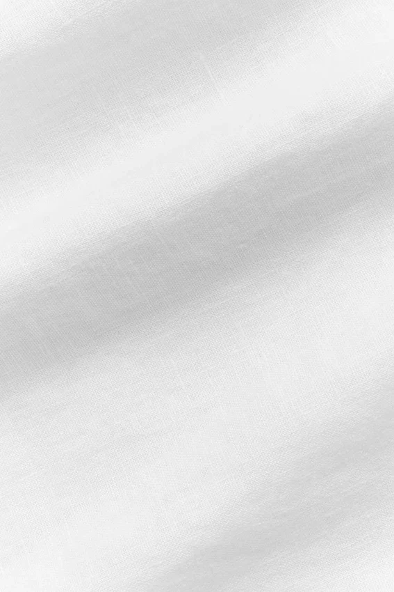 Linen Days Kısa Kollu Düğmeli Gömlek - Beyaz