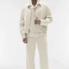 Linen Days Tam Fermuarlı Ceket - Kemik Rengi