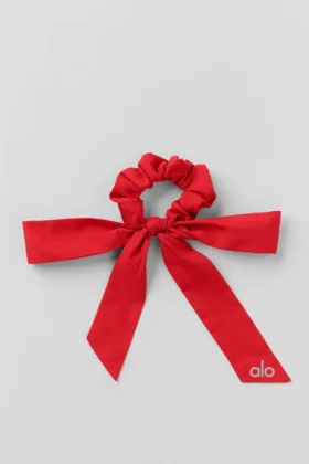 Love Knots Bağlamalı Saç Lastiği - Parlak Kırmızı