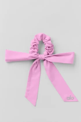 Love Knots Kravat Saç Lastiği - Şeker Kalp Pembesi