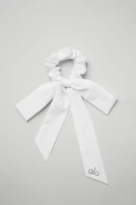 Love Knots Tie Scrunchie - Beyaz