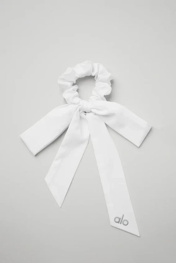 Love Knots Tie Scrunchie - Beyaz