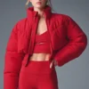 Main Act Korsajlı Puffer Ceket - Cesur Kırmızı