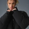 Main Act Korsajlı Puffer Ceket - Siyah