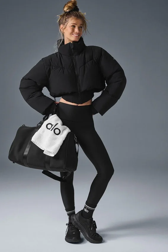Main Act Korsajlı Puffer Ceket - Siyah