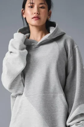 Make Waves Kapüşonlu Sweatshirt - Atletik Melanj Gri Tonlu