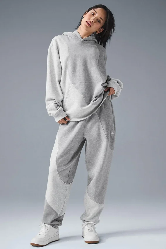 Make Waves Kapüşonlu Sweatshirt - Atletik Melanj Gri Tonlu