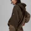 Make Waves Kapüşonlu Sweatshirt - Espresso Tonlu