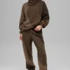 Make Waves Kapüşonlu Sweatshirt - Espresso Tonlu