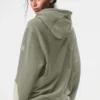 Make Waves Kapüşonlu Sweatshirt - Kireçtaşı Tonlu