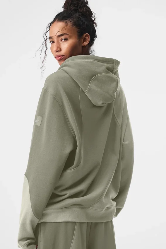Make Waves Kapüşonlu Sweatshirt - Kireçtaşı Tonlu