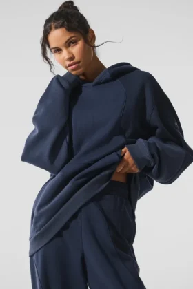 Make Waves Kapüşonlu Sweatshirt - Lacivert Tonlu