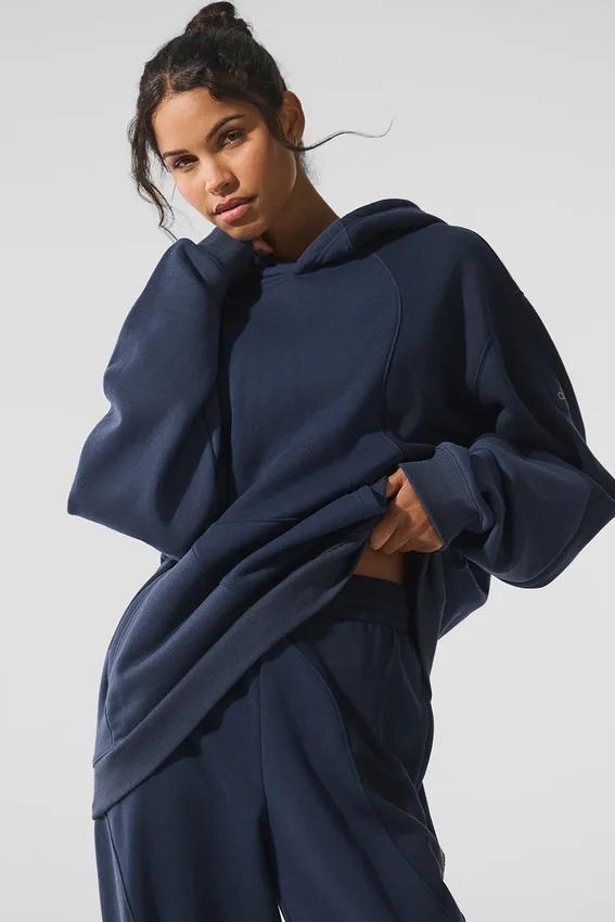 Make Waves Kapüşonlu Sweatshirt - Lacivert Tonlu