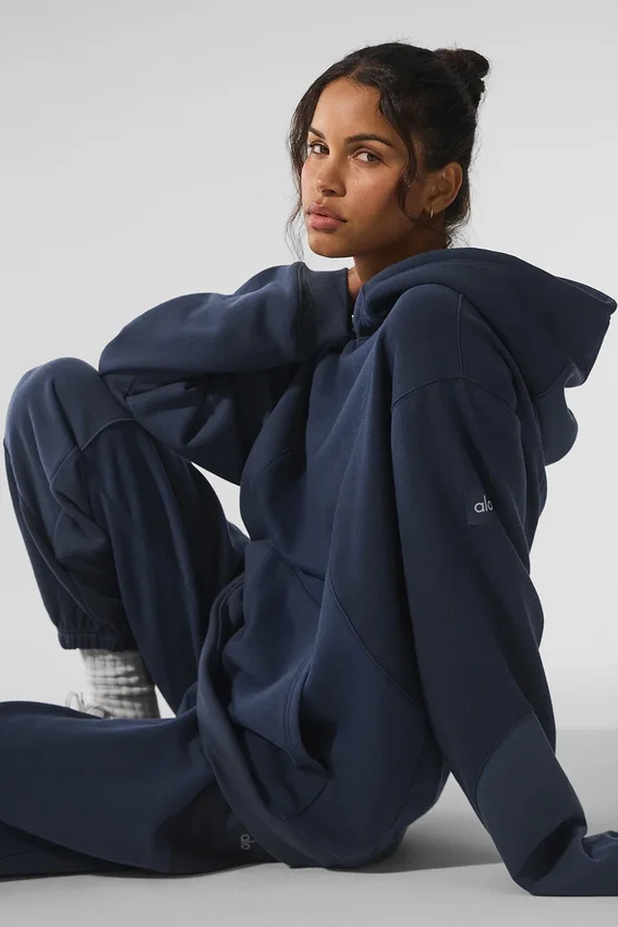 Make Waves Kapüşonlu Sweatshirt - Lacivert Tonlu