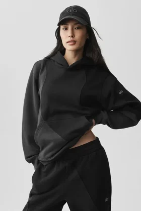 Make Waves Kapüşonlu Sweatshirt - Vintage Siyah Tonlu