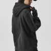 Make Waves Kapüşonlu Sweatshirt - Vintage Siyah Tonlu