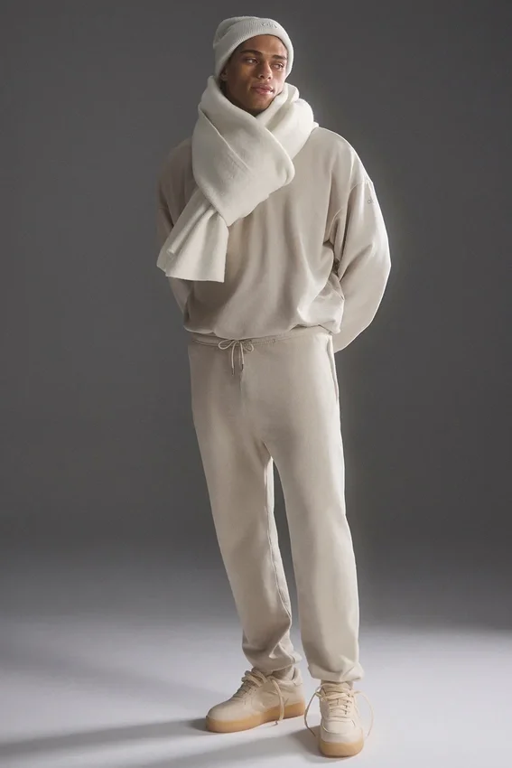 Merinos Yünü Oversized Eşarp - Fildişi