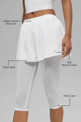 Mesh Front Runner 2’si 1 Arada Şort – Beyaz