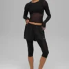 Mesh Front Runner 2'si 1 Arada Şort - Siyah