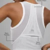 Mesh Front Runner Tank - Beyaz