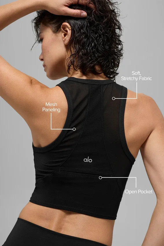 Mesh Front Runner Tank - Siyah