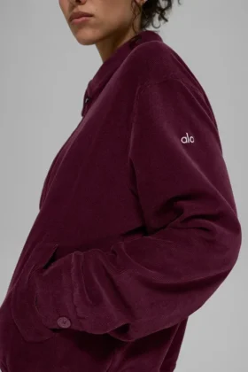 Micro Corduroy on Duty Ceket – Bordo